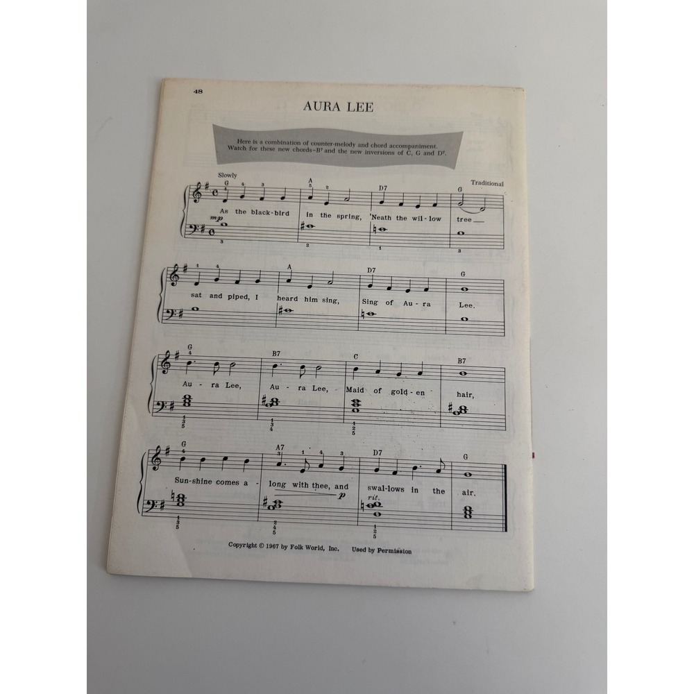 Brimhall's Popular Chord Instructor Sheet Music Book 1967 Charles Hansen Piano - Picture 3 of 3